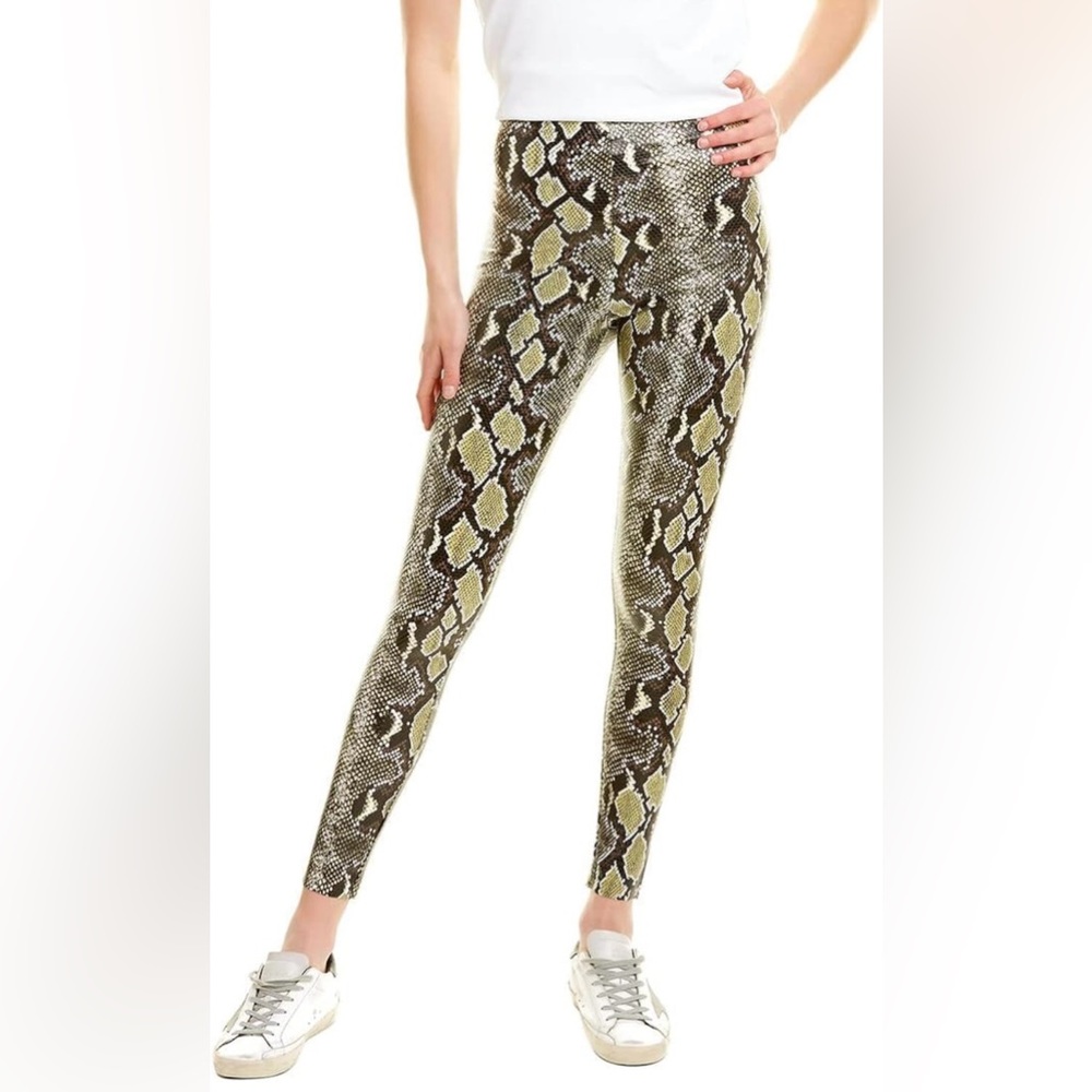 NWT Commando Perfect Control Faux Leather Snake Print Leggings, size XS